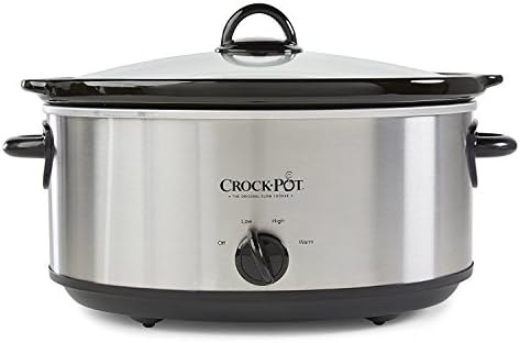 Crock-Pot 7 Quart Oval Manual Slow Cooker – Stainless Steel v2029