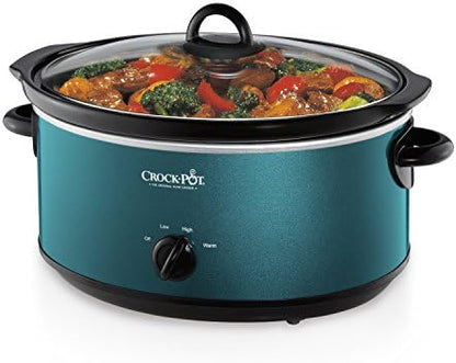 Crock-Pot 7 Quart Manual Slow Cooker – Turquoise v2025 v2x9