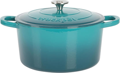 Crock-Pot 3 Quart Enameled Cast Iron Dutch Oven – Aqua v2002