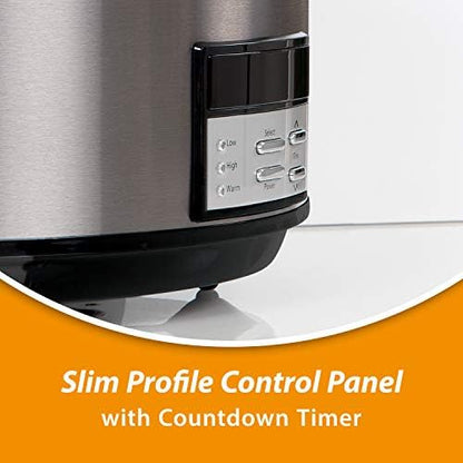 Crock-Pot 8 Quart Programmable Slow Cooker with Auto Warm v2028