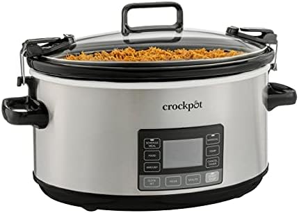 Crock-Pot 7 Quart Portable Programmable Slow Cooker with Timer v2027