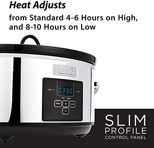 Crock-Pot 7 Quart Programmable Slow Cooker – Polished Platinum v2023