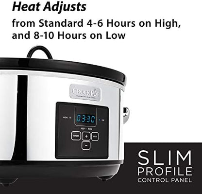 Crock-Pot 7 Quart Programmable Slow Cooker – Polished Platinum v2023