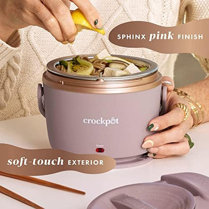 Crock-Pot Electric Lunch Box Food Warmer 20oz – Blush Pink v2018 v2x5