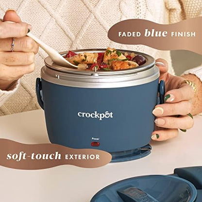 Crock-Pot Electric Lunch Box Food Warmer 20oz – Faded Blue v2022