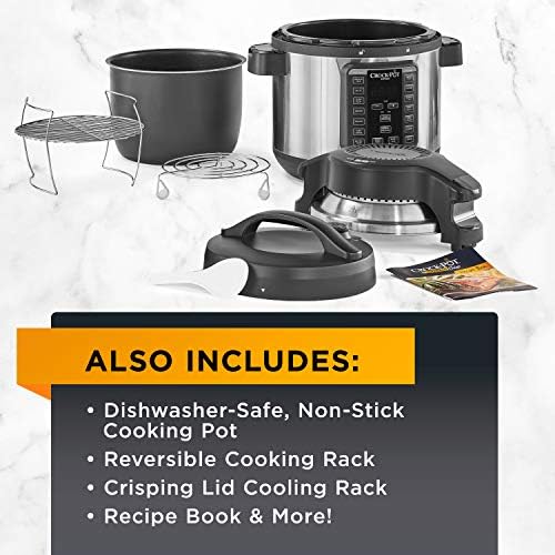Crock-Pot Express Crisp 8 Quart 10-in-1 Pressure Cooker v2006 v2x6