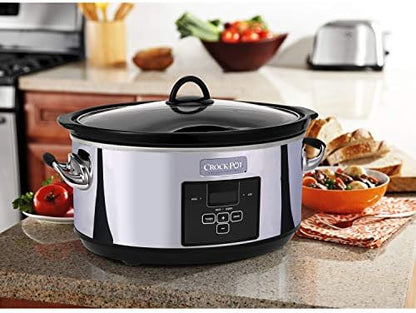 Crock-Pot 7 Quart Programmable Slow Cooker – Polished Platinum v2023