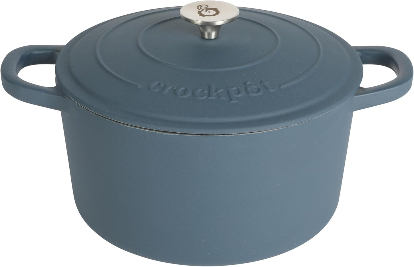 Crock-Pot 3 Quart Enameled Cast Iron Dutch Oven – Aqua v2002