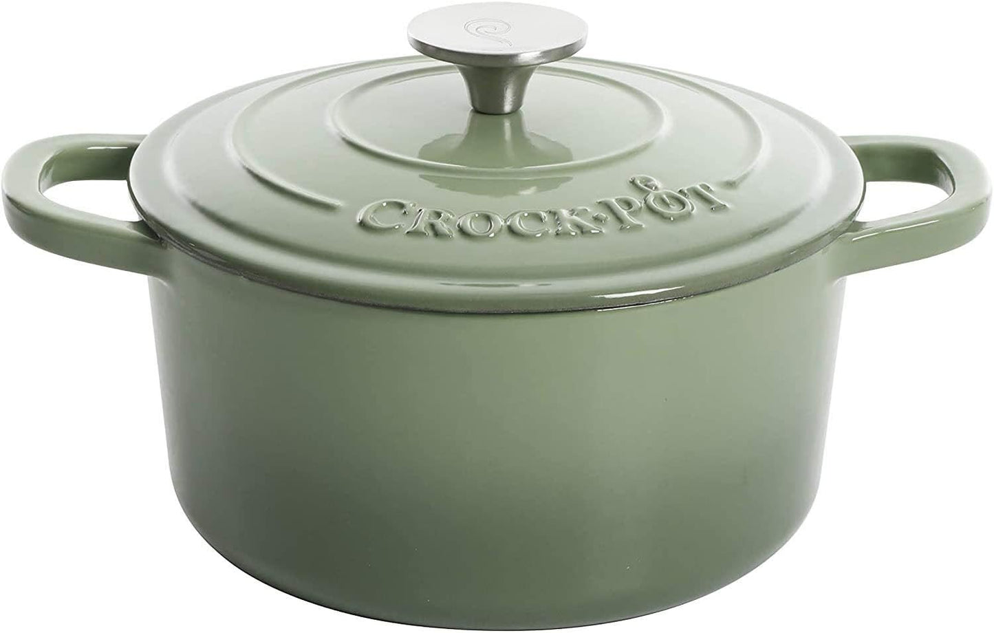 Crock-Pot 3 Quart Enameled Cast Iron Dutch Oven – Aqua v2002