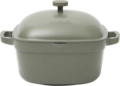 Crock-Pot 3 Quart Enameled Cast Iron Dutch Oven – Aqua v2002