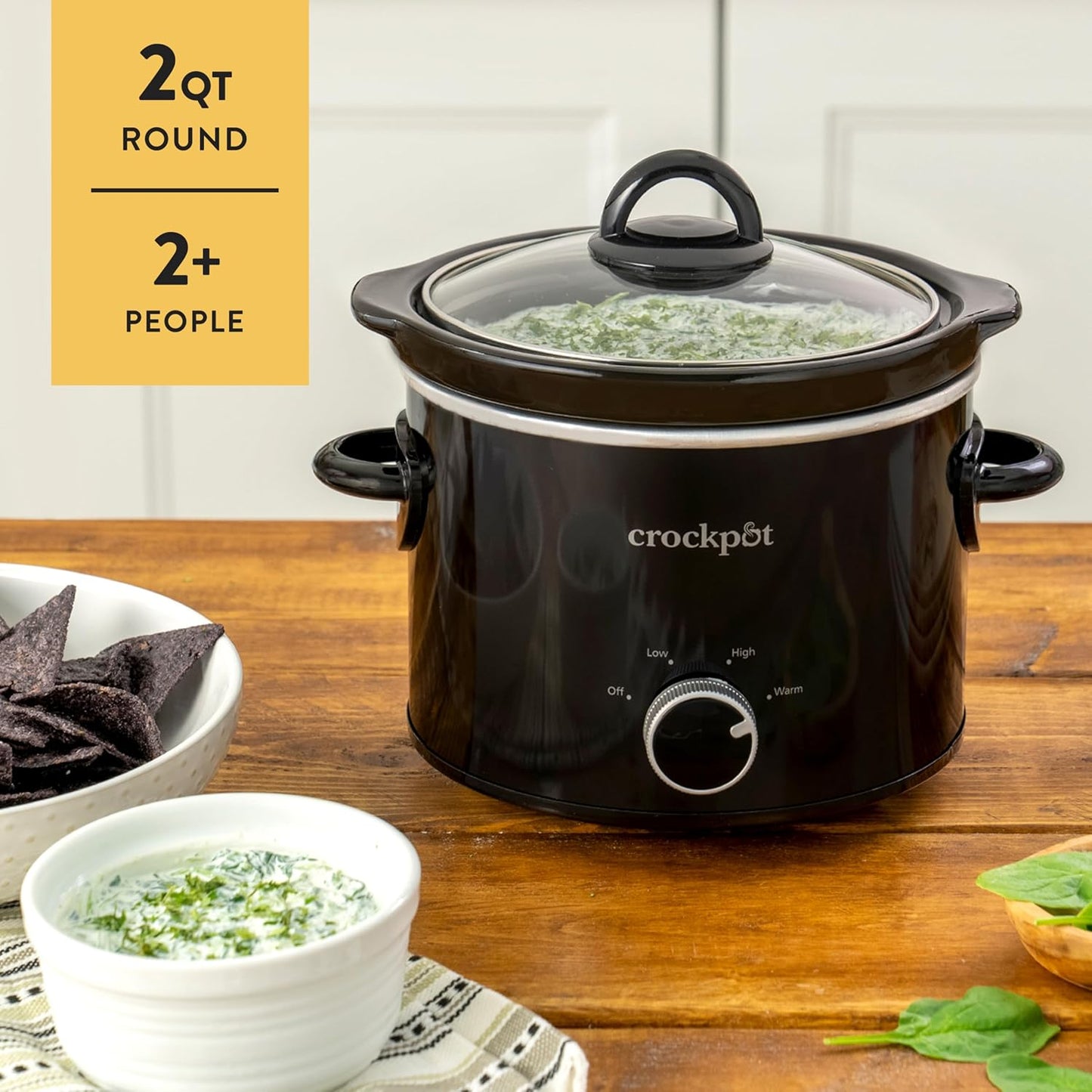 Crock-Pot 2 Quart Mini Slow Cooker – Classic Compact Cooker v2001 v2x1