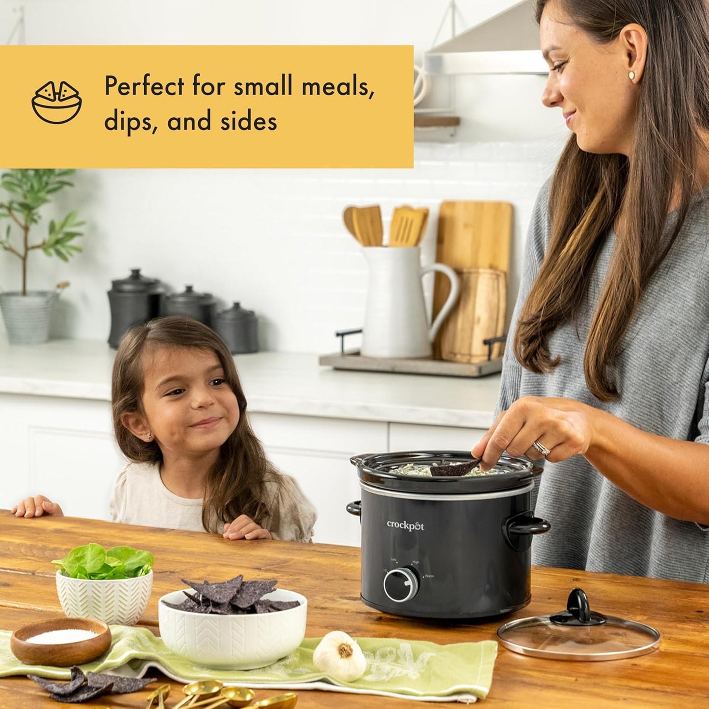 Crock-Pot 2 Quart Mini Slow Cooker – Classic Compact Cooker v2001 v2x1