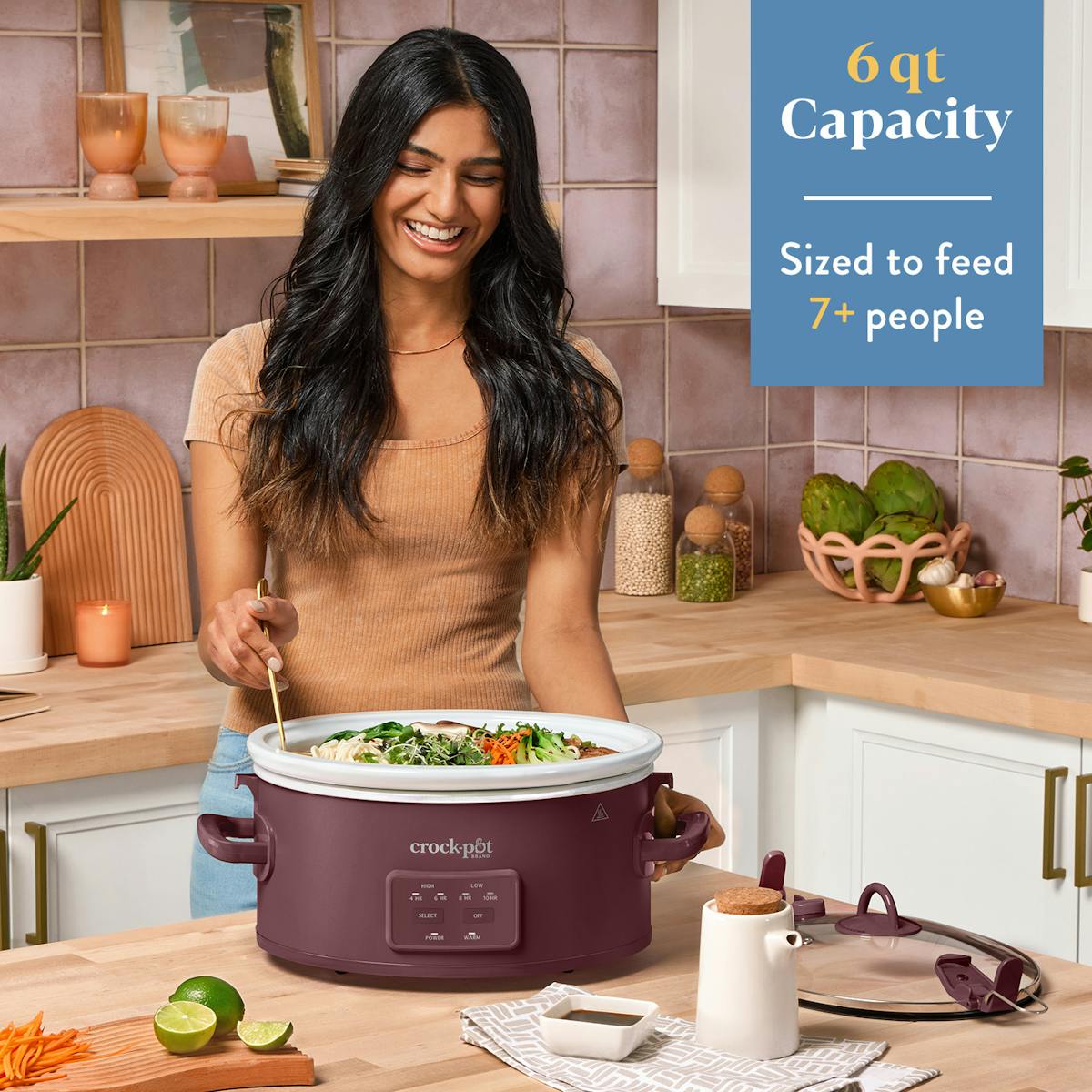 Crock-Pot® 6 Qt. Cook & Carry Programmable Slow Cooker, Lambrusco