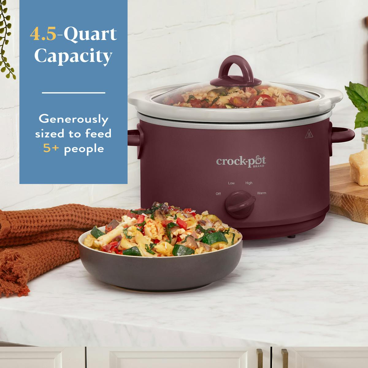 Crock-Pot® Design Series 4.5 Qt. Manual Slow Cooker, Lambrusco