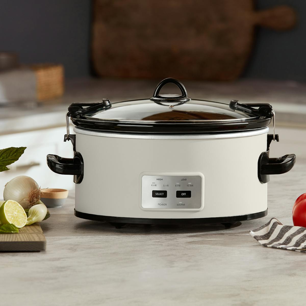 Crock-Pot® Manual 6-Quart Cook & Carry® Slow Cooker, Silver