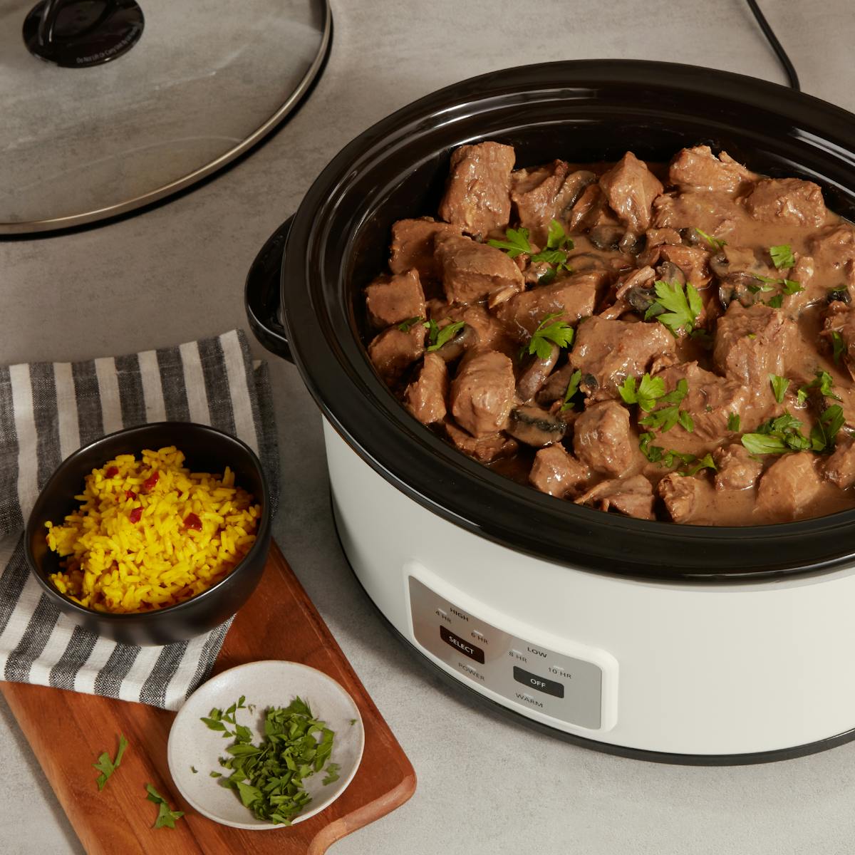 Crock-Pot® Manual 6-Quart Cook & Carry® Slow Cooker, Silver