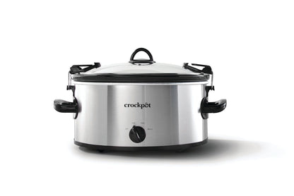 Crock-Pot® Manual 6-Quart Cook & Carry® Slow Cooker, Silver