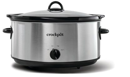 Crock-Pot® Manual 8-Quart Slow Cooker, Stainless Steel