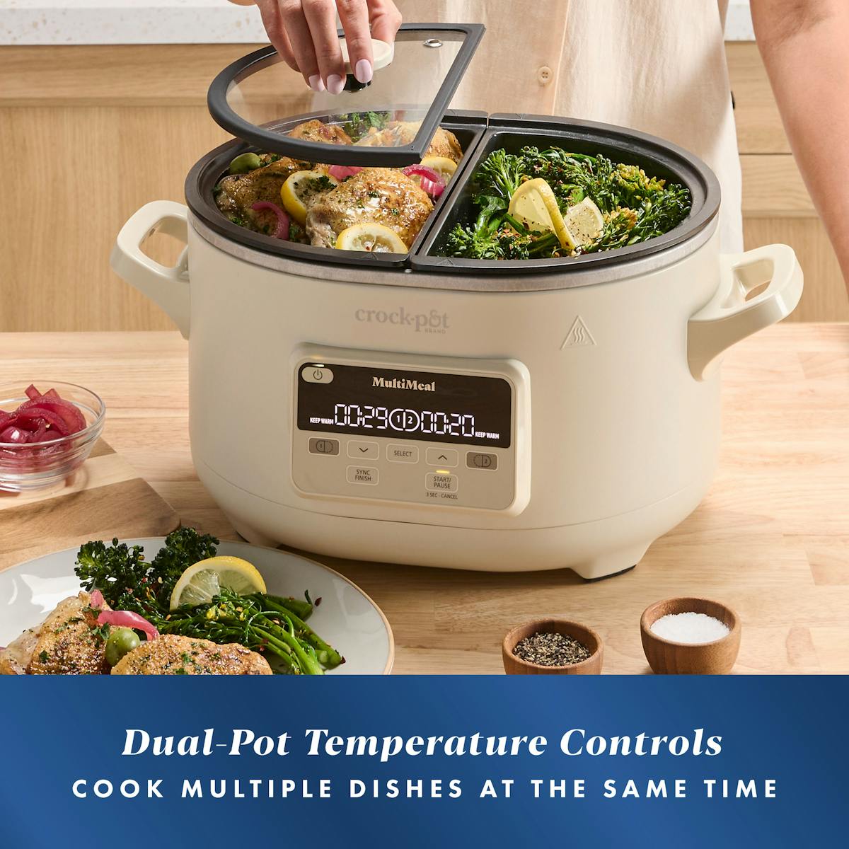 Crock-Pot® MultiMeal Multicooker and Programmable Slow Cooker with Bake Function, Oat Milk