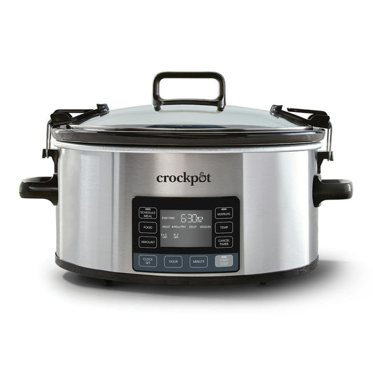 Crock-Pot® Programmable 7-Quart MyTime® Cook & Carry®Slow Cooker, Stainless Steel