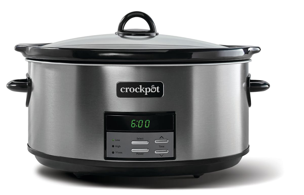 Crock-Pot® Programmable 8-Quart Slow Cooker, Black Stainless Collection